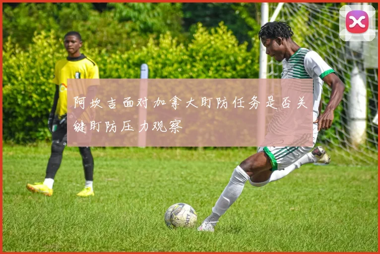 阿坎吉面对加拿大盯防任务是否关键盯防压力观察